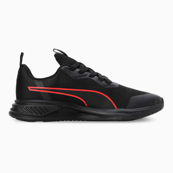 PUMA Foam Stride Men's Running Shoes, PUMA Black-For All Time Red, extralarge-IND