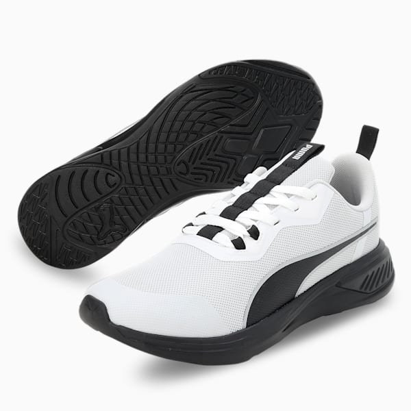 PUMA Foam Stride Men's Running Shoes, Feather Gray-PUMA Black-PUMA Silver, extralarge-IND
