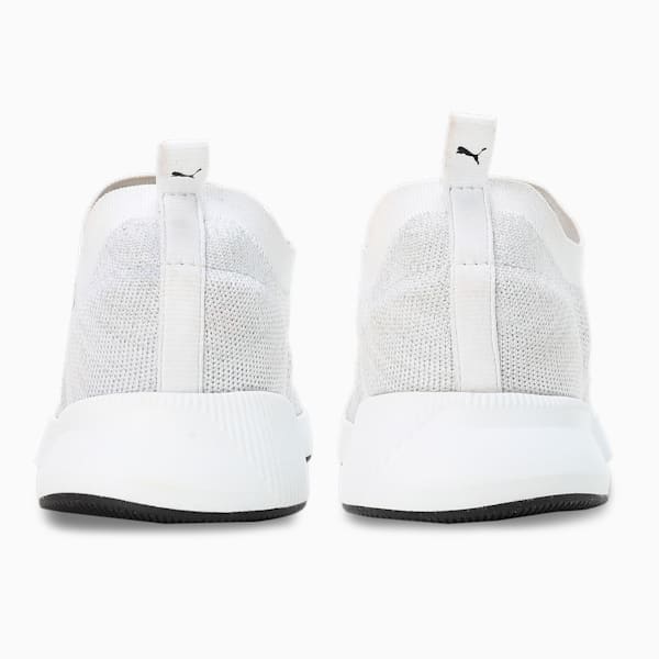 Flyer Runner Engineered Knit Men's Shoes, PUMA White-Cool Mid Gray-PUMA Black, extralarge-IND