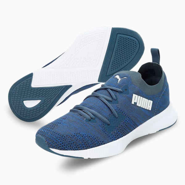 Flyer Runner Engineered Knit Men's Shoes, Dark Denim-Palace Blue-PUMA White, extralarge-IND