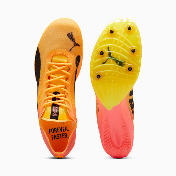evoSPEED Distance NITRO™ Elite+ 4 Men's Track Field Distance Spikes, Sun Stream-Sunset Glow-Puma Black, extralarge