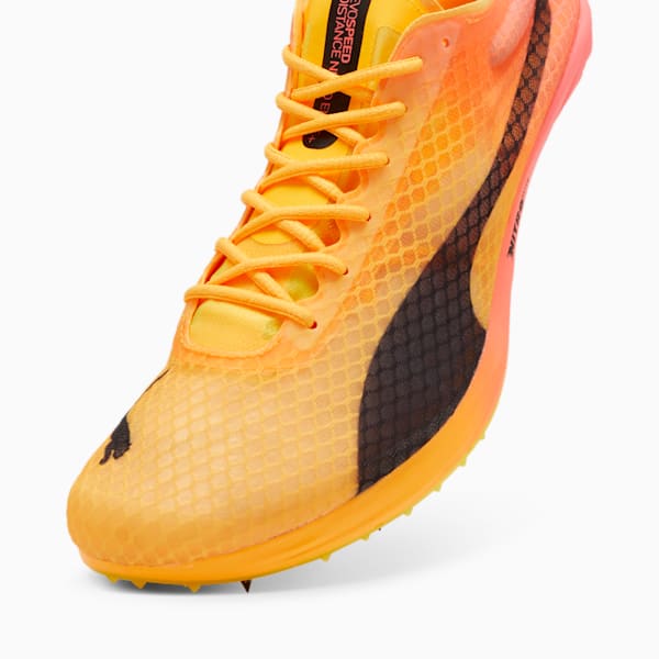 Tacos de pista evoSPEED Distance NITRO™ Elite+ 4 para hombre, Sun Stream-Sunset Glow-Puma Black, extralarge