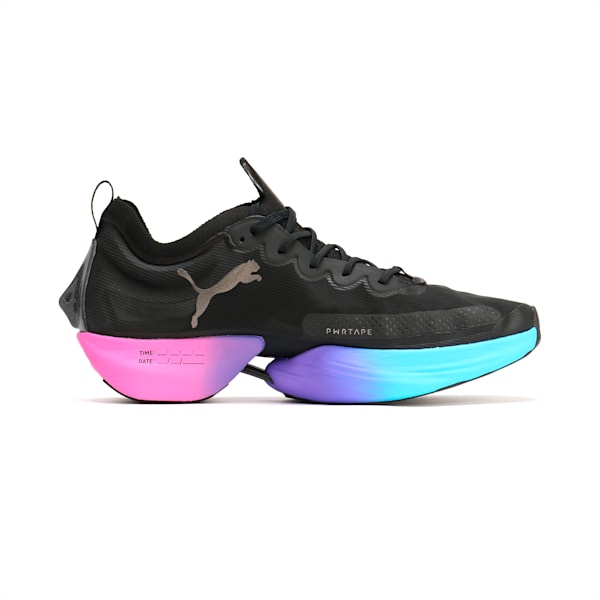 メンズ FAST-R ニトロ エリート SUNSET ランニングシューズ, PUMA Black-Luminous Blue-Electric Orchid, extralarge-JPN