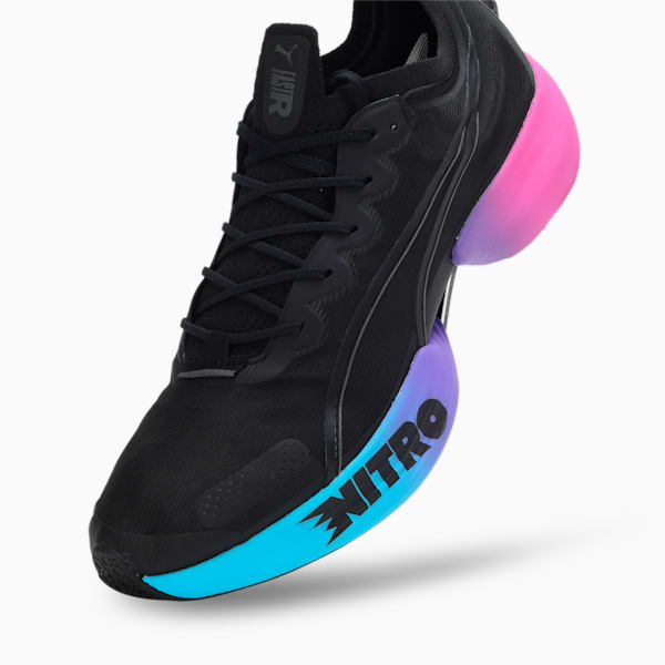 Fast-R NITRO™ Elite Sunset Men's Running Shoes, PUMA Black-Luminous Blue-Electric Orchid, extralarge-IND