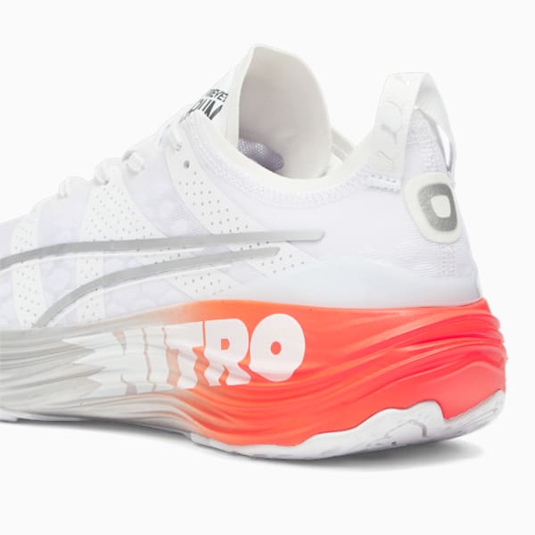 ForeverRun NITRO™ Men's Running Shoes, PUMA White-PUMA Silver-Cherry Tomato, extralarge