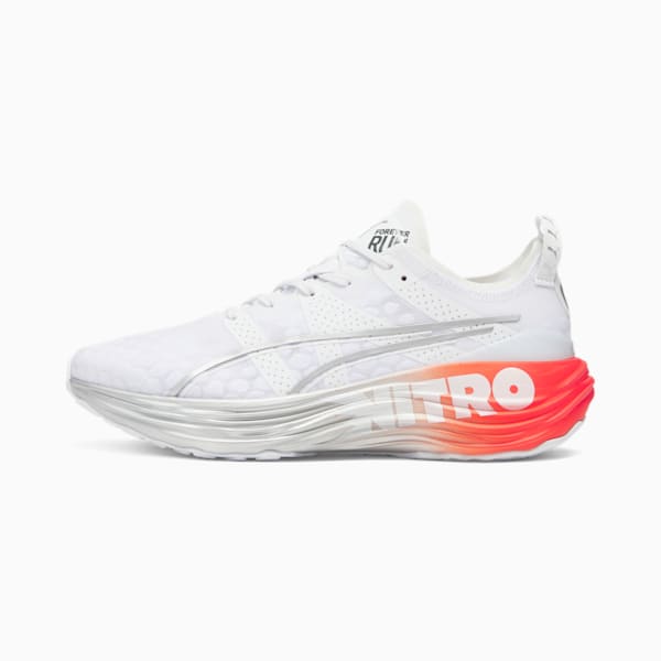 ForeverRun NITRO™ Men's Running Shoes, PUMA White-PUMA Silver-Cherry Tomato, extralarge