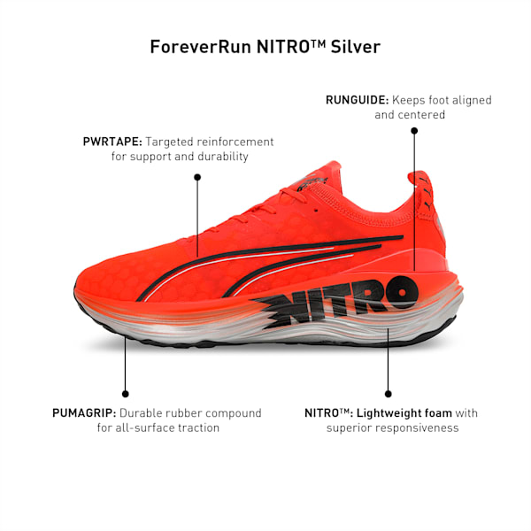 ForeverRun NITRO™ Men's Running Shoes, Cherry Tomato-PUMA Black, extralarge-IND