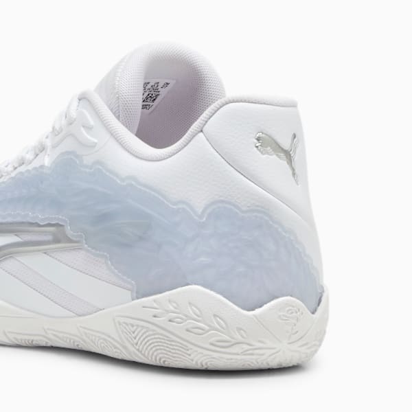 Zapatos de basquetbol para mujer STEWIE x FIRE Stewie 3, PUMA White-PUMA Silver, extralarge