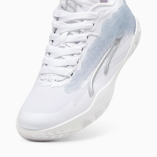 Chaussures de basketball STEWIE x FIRE Stewie 3 Femme, PUMA White-PUMA Silver, extralarge