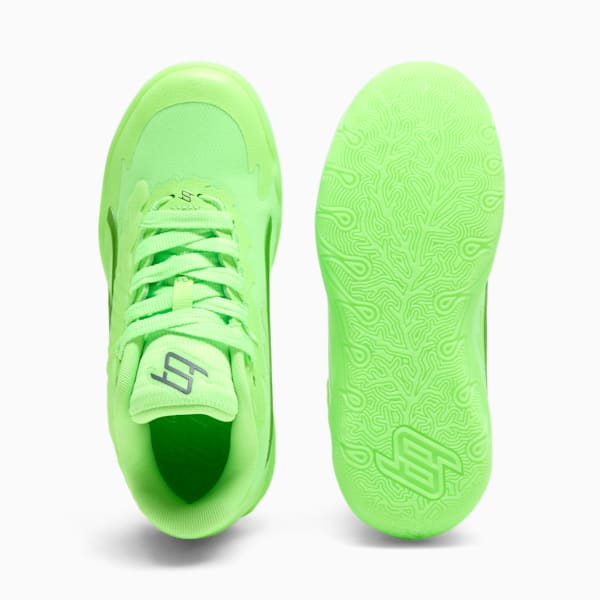 Zapatos de basquetbol para mujer STEWIE x FIRE Stewie 3, Green Glare-Galactic Gray, extralarge