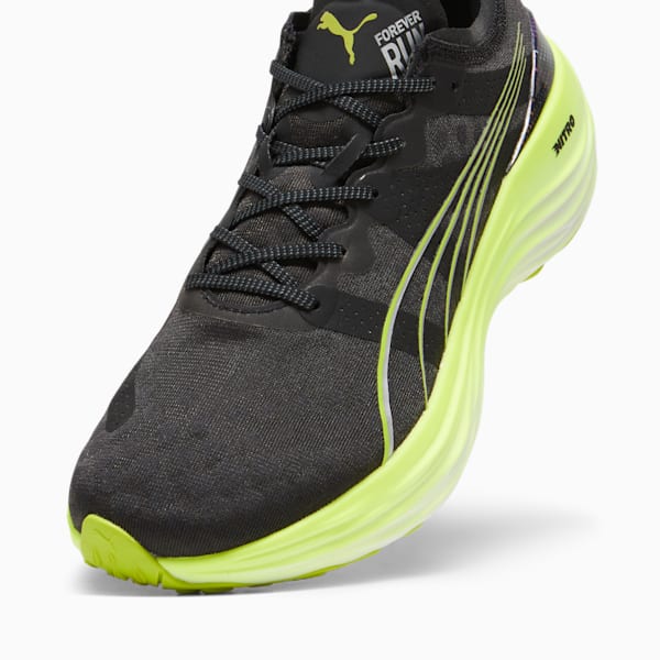 ForeverRun NITRO™ Men's Running Shoes, PUMA Black-Lime Pow-Mineral Gray, extralarge