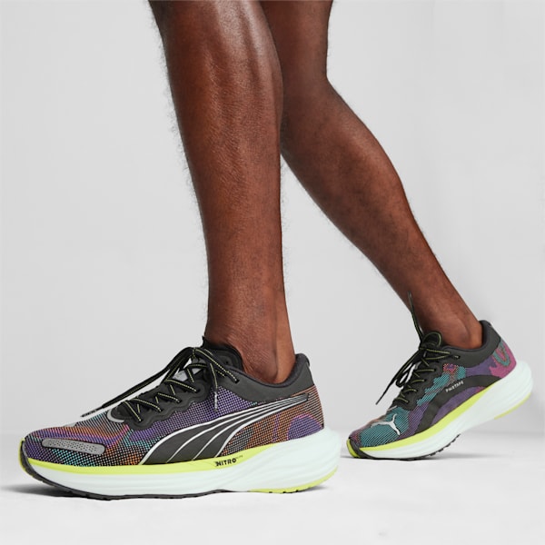 Deviate NITRO™ 2 Men's Running Shoes, PUMA Black-Lime Pow-PUMA White, extralarge