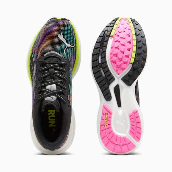 Tenis de running mujer Deviate NITRO™ 2, PUMA Black-Lime Pow-Poison Pink, extralarge