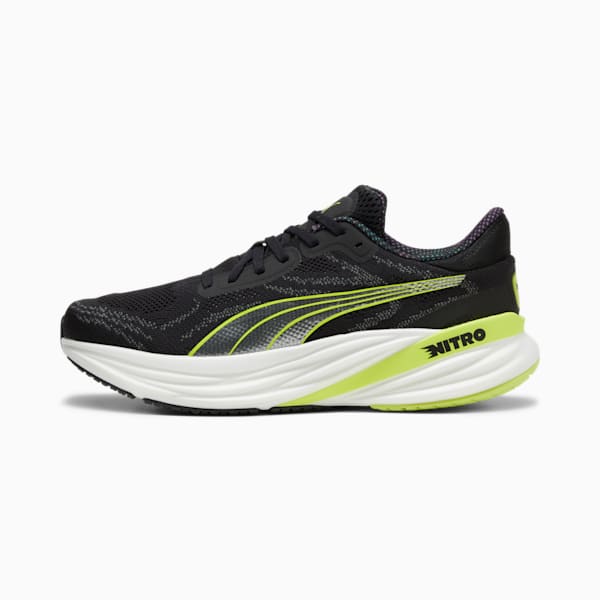 Magnify NITRO™ 2 Men's Running Shoes, PUMA Black-Lime Pow, extralarge