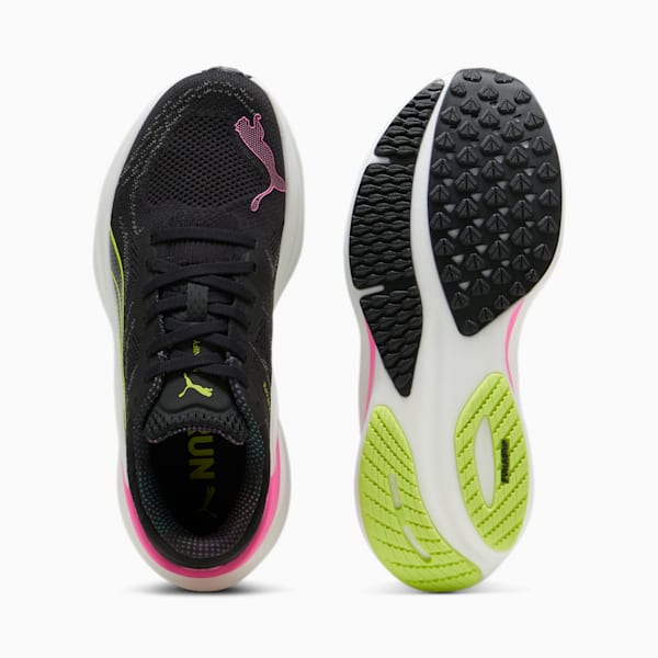 Tenis de running para mujer Magnify NITRO™ 2 , PUMA Black-Lime Pow-Poison Pink, extralarge