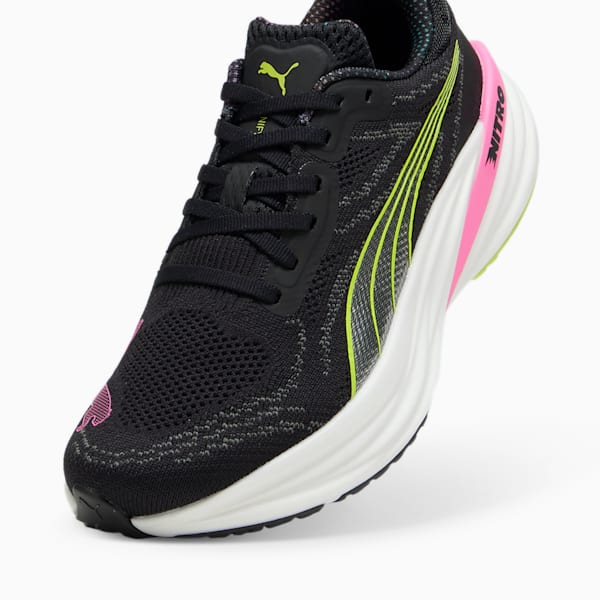 Magnify NITRO™ 2 Women's Running Shoes, PUMA Black-Lime Pow-Poison Pink, extralarge