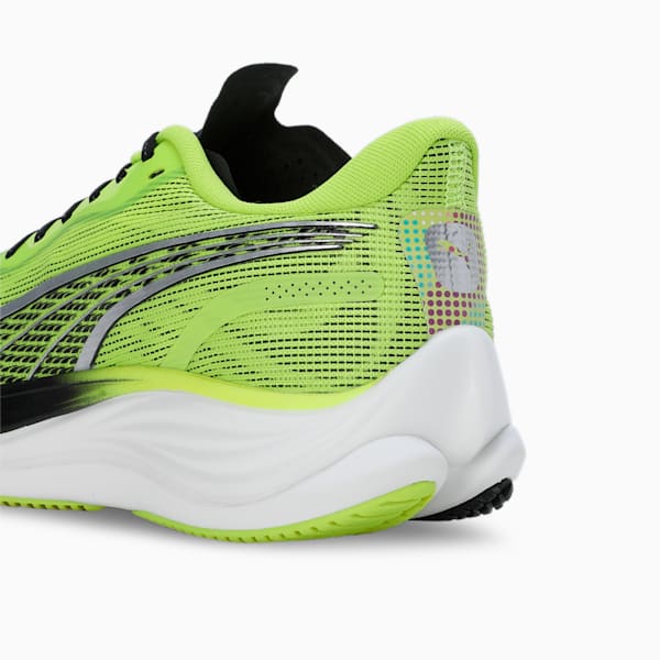 Velocity NITRO™ 3 Psychedelic Rush Men's Running Shoes, Lime Pow-PUMA Black-PUMA Silver, extralarge-IND