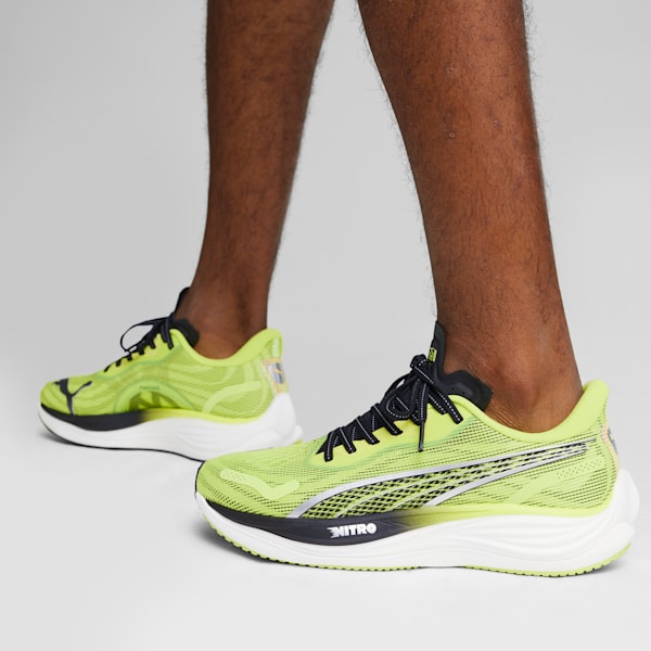 Velocity NITRO™ 3 Psychedelic Rush Men's Running Shoes, Lime Pow-PUMA Black-PUMA Silver, extralarge-IND