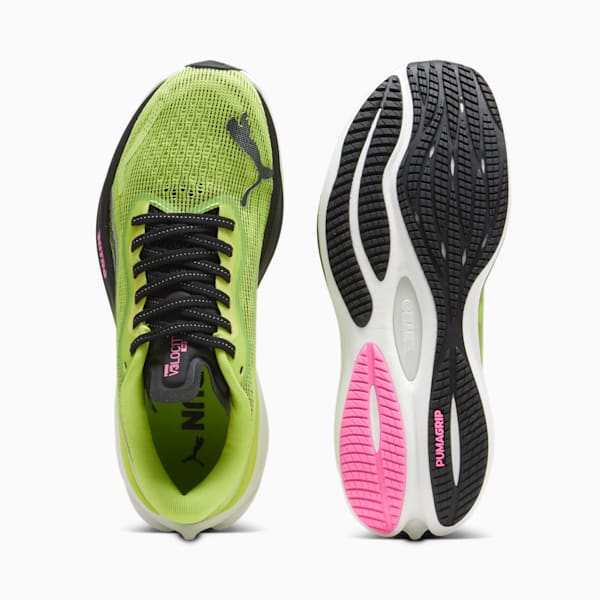 Velocity NITRO™ 3 Psychedelic Rush Women's Running Shoes, Lime Pow-PUMA Black-Poison Pink, extralarge