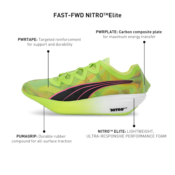 FAST-FWD NITRO™ Elite Men's Running Shoes, Lime Pow-PUMA Black-Poison Pink, extralarge-IND