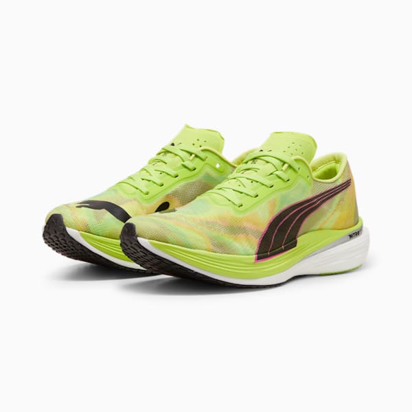 Deviate NITRO™ Elite 2 Men's Running Shoes, Lime Pow-PUMA Black-Poison Pink, extralarge