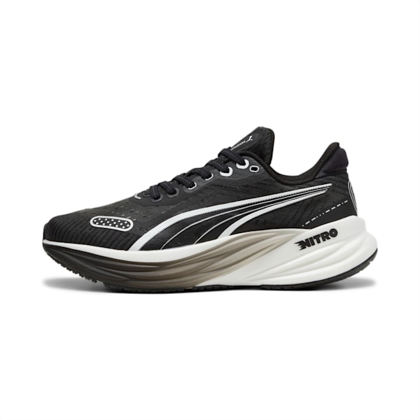 ウィメンズ マグニファイ ニトロ 2 テック ランニングシューズ, PUMA Black-PUMA White, extralarge-JPN