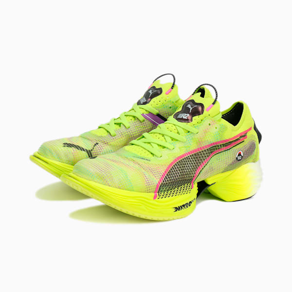 メンズ FAST-R ニトロ エリート 2 EKIDEN RUSH ランニングシューズ, Lime Pow-Poison Pink-PUMA Black, extralarge-JPN