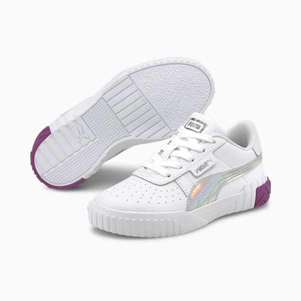 Cali Bubbles Kids' Sneakers, Puma White-Byzantium, extralarge-IND