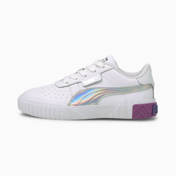 Cali Bubbles Kids' Sneakers, Puma White-Byzantium, extralarge-IND