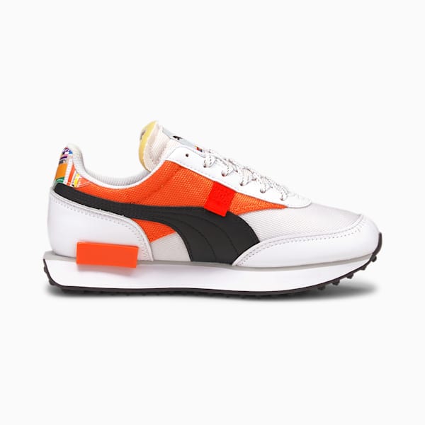 Future Rider INTL Game Sneakers JR, Puma White-Tigerlily, extralarge
