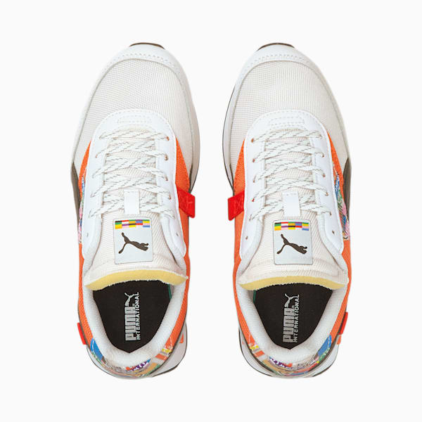 Future Rider INTL Game Sneakers JR, Puma White-Tigerlily, extralarge