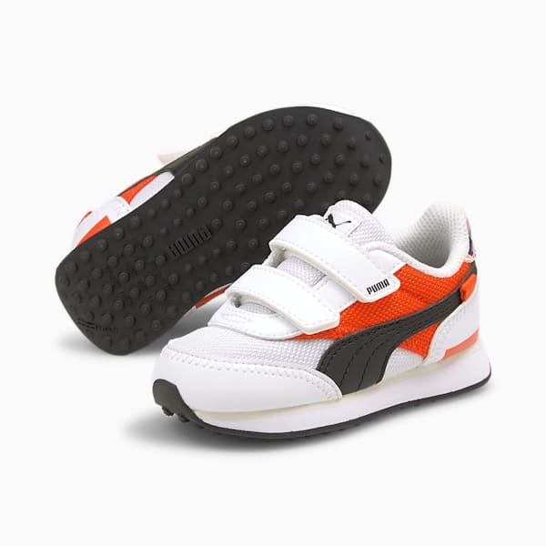 Future Rider INTL Game Toddler Shoes, Puma White-Tigerlily, extralarge