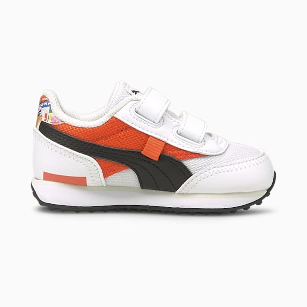 Tenis Bebé Future Rider International Game, Puma White-Tigerlily, extralarge