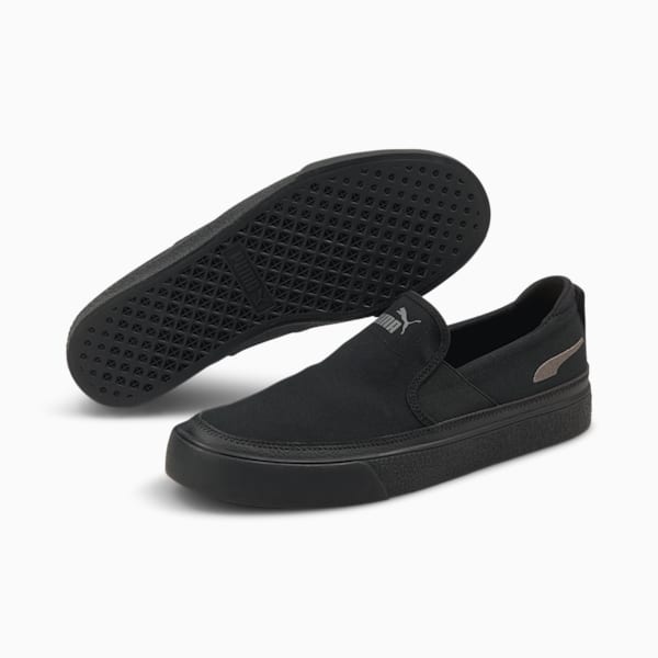 Bari Z Slip-On Unisex Sneakers, Puma Black-CASTLEROCK, extralarge-IND
