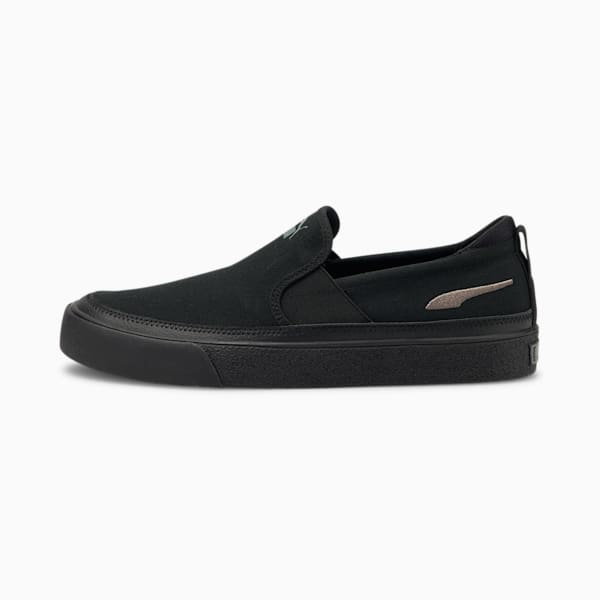 Bari Z Slip-On Unisex Sneakers, Puma Black-CASTLEROCK, extralarge-IND