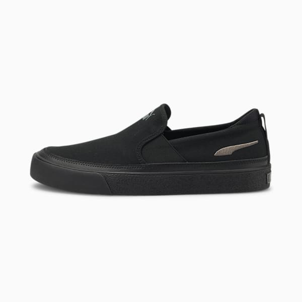 Bari Z Slip-On Unisex Sneakers, Puma Black-CASTLEROCK, extralarge