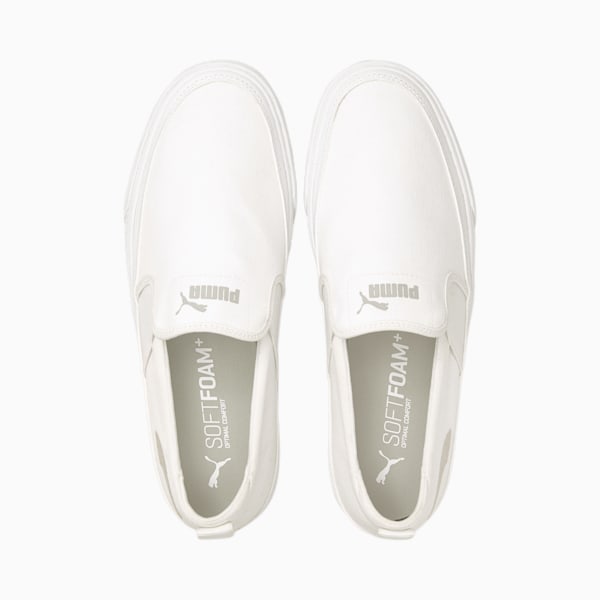 Puma white slip on shoes sales
