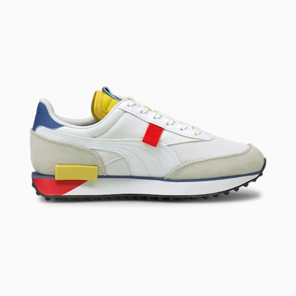 Tenis juveniles Future Rider Neon Play, Puma White-Maize, extralarge