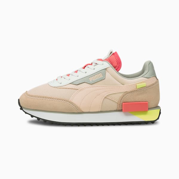 Future Rider Neon Play Sneakers JR, Cloud Pink-Sun Kissed Coral, extralarge