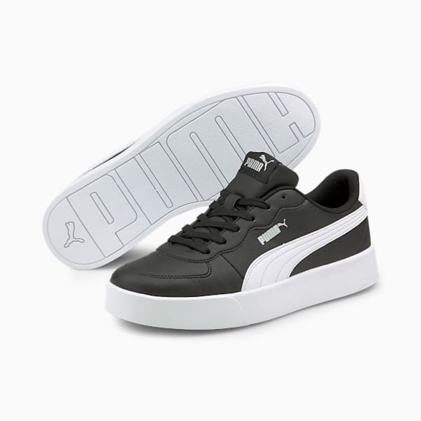 PUMA Skye Clean Women's Shoes, Puma Black-Puma White-Puma Silver, extralarge-IND