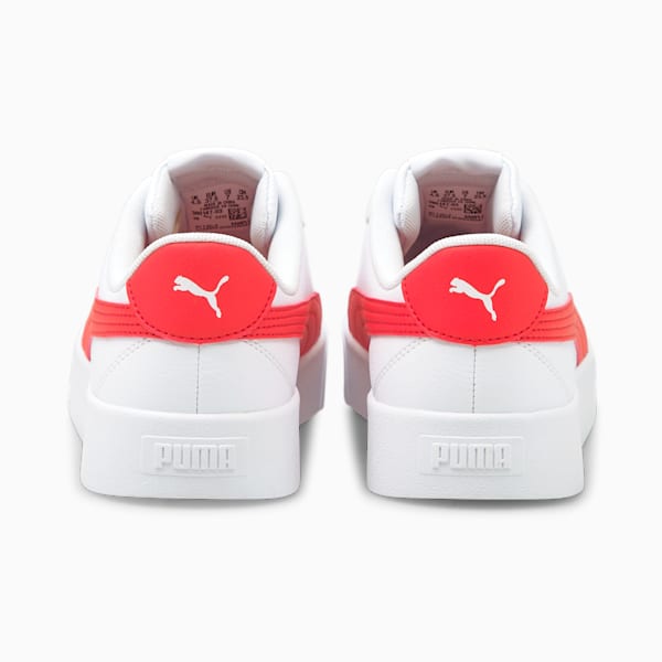 PUMA Skye Clean Women's Sneakers, Puma White-Poppy Red, extralarge