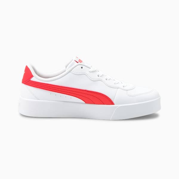 PUMA Skye Clean Women's Sneakers, Puma White-Poppy Red, extralarge