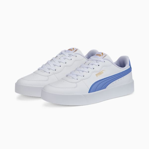 PUMA Skye Clean Women's Sneakers, Puma White-Lavendar Pop-Puma Team Gold, extralarge