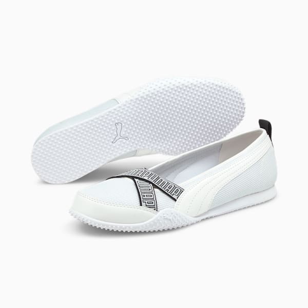 プーマ ベラ バレリーナ ウィメンズ スニーカー, Puma White-Puma White, extralarge-JPN