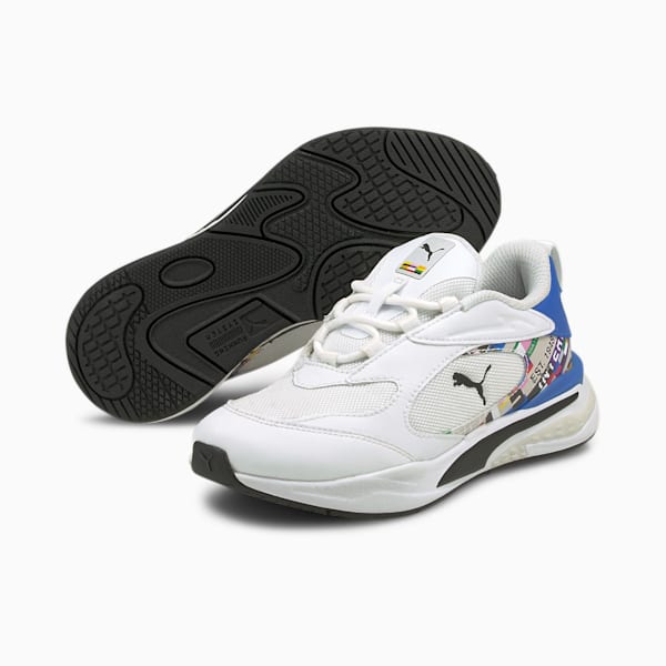 RS-Fast International Game Kids' Shoes, Puma White-Empire Yellow, extralarge-IND