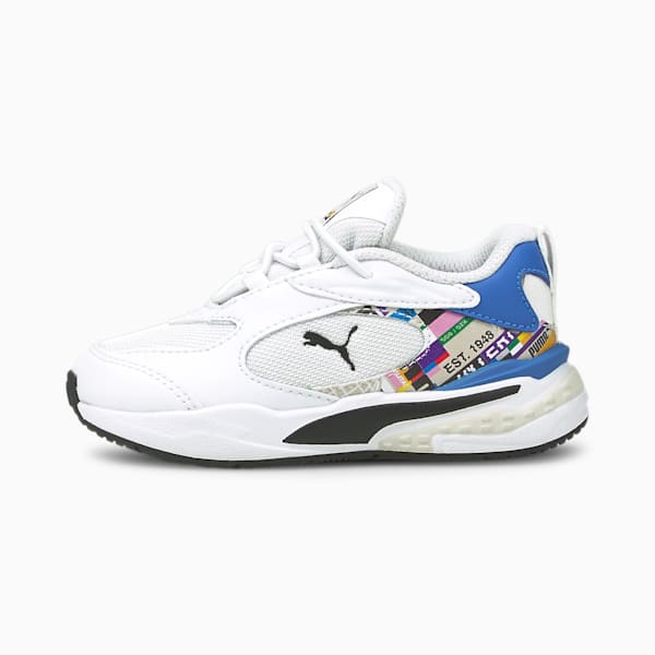 RS-Fast INTL Game Toddler Shoes, Puma White-Empire Yellow, extralarge