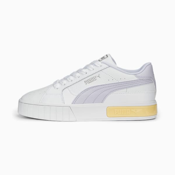 Cali Star Women's Sneakers, PUMA White-Spring Lavender-Light Straw, extralarge-IND