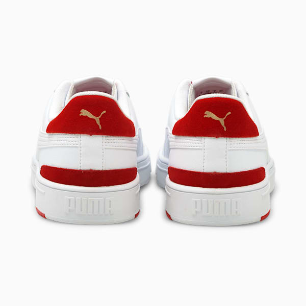 PUMA Serve Pro Men's Sneakers, Puma White-Puma White-High Risk Red-Puma Team Gold, extralarge