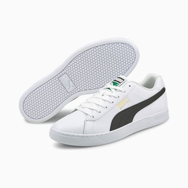 Match Star Unisex Sneakers, Puma White-Puma Black-Puma Team Gold, extralarge-IND