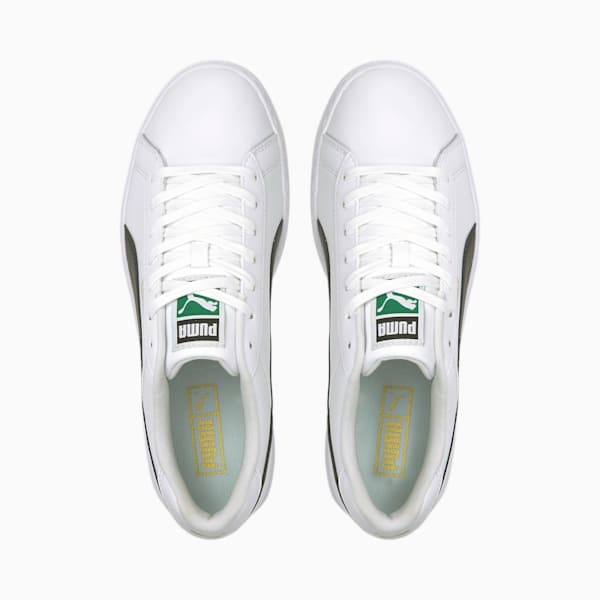 Match Star Unisex Sneakers, Puma White-Puma Black-Puma Team Gold, extralarge-IND